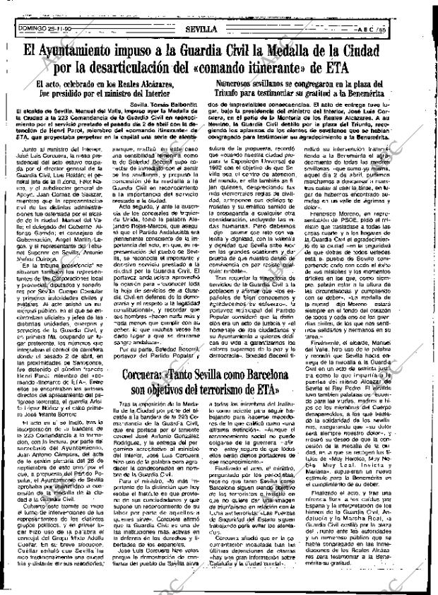 ABC SEVILLA 25-11-1990 página 65