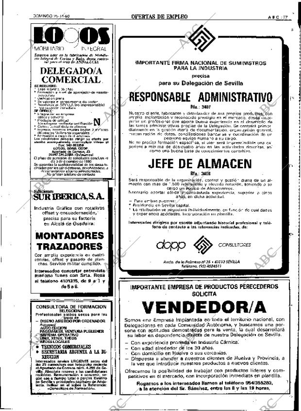 ABC SEVILLA 25-11-1990 página 77