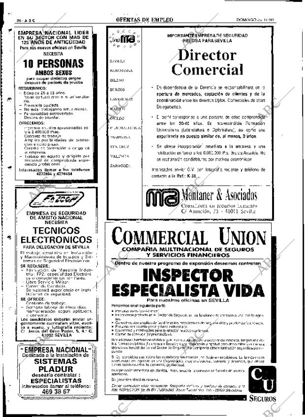 ABC SEVILLA 25-11-1990 página 86