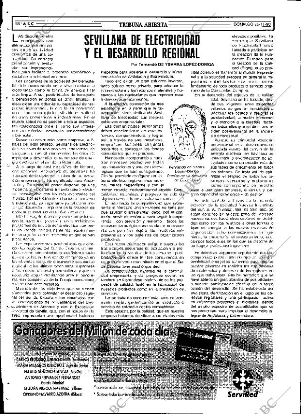 ABC SEVILLA 25-11-1990 página 88