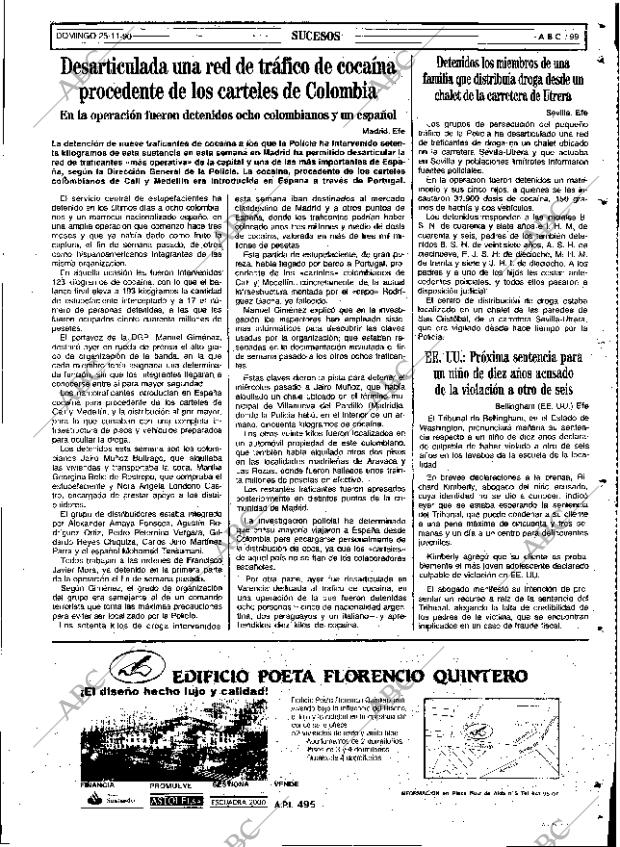 ABC SEVILLA 25-11-1990 página 99