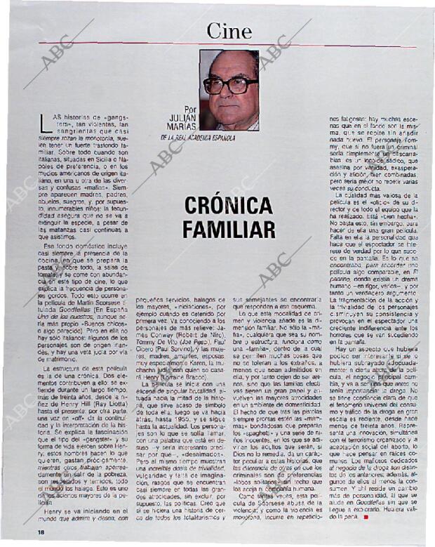 BLANCO Y NEGRO MADRID 25-11-1990 página 18