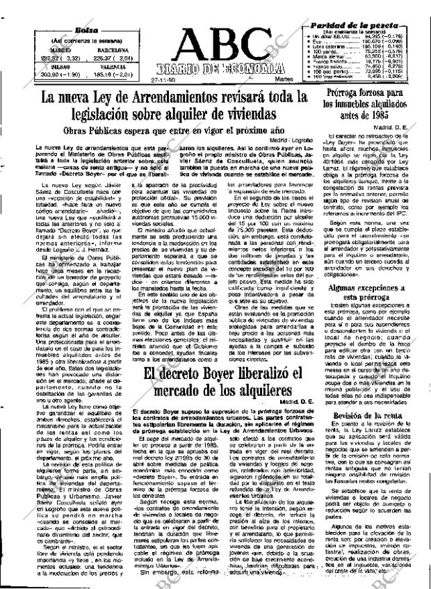 ABC SEVILLA 27-11-1990 página 55