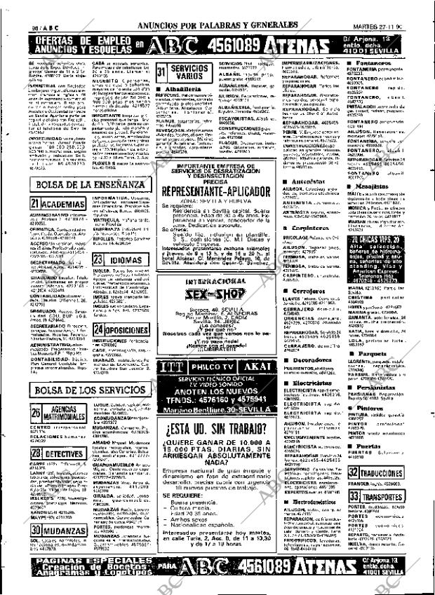 ABC SEVILLA 27-11-1990 página 98