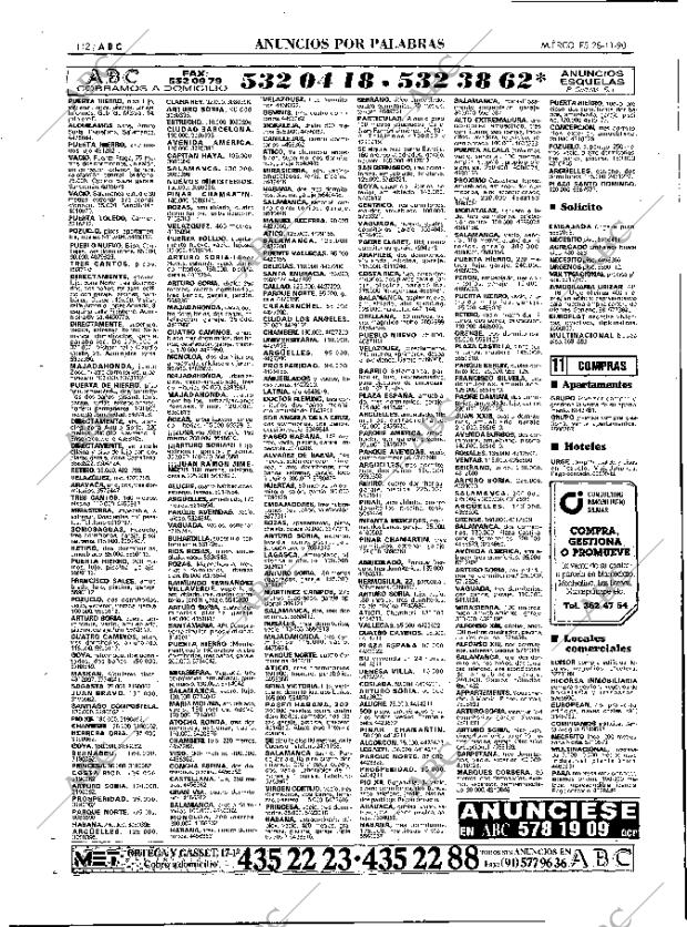 ABC MADRID 28-11-1990 página 112