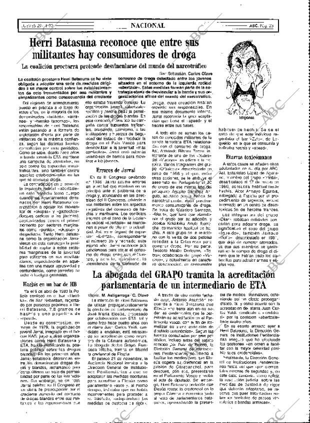 ABC MADRID 29-11-1990 página 23