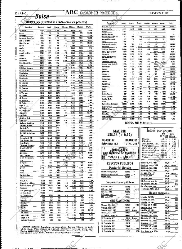 ABC MADRID 29-11-1990 página 62