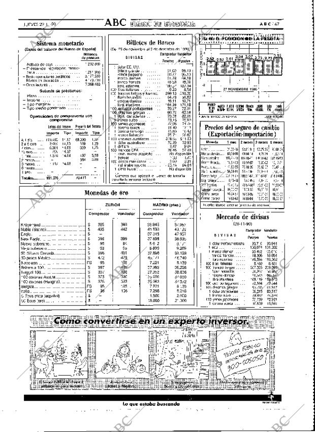 ABC MADRID 29-11-1990 página 67