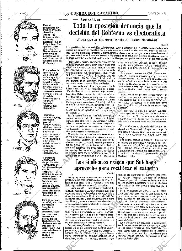 ABC MADRID 29-11-1990 página 74