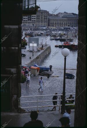 San Sebastián, diciembre de 1990. Puerto de San Sebastián