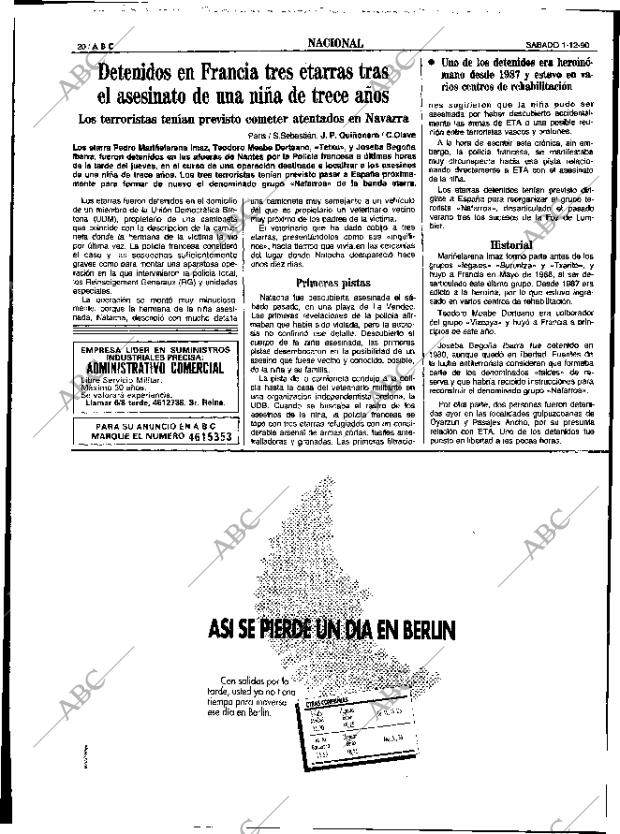 ABC SEVILLA 01-12-1990 página 20