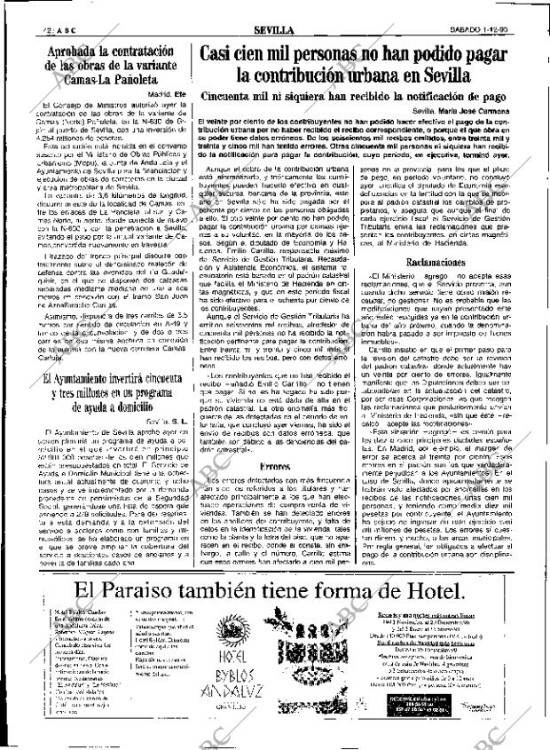 ABC SEVILLA 01-12-1990 página 42