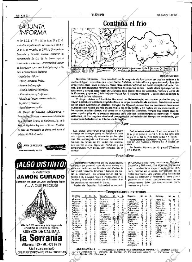 ABC SEVILLA 01-12-1990 página 62