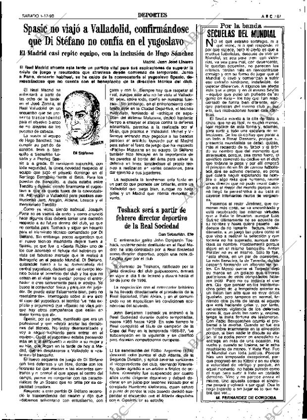ABC SEVILLA 01-12-1990 página 67