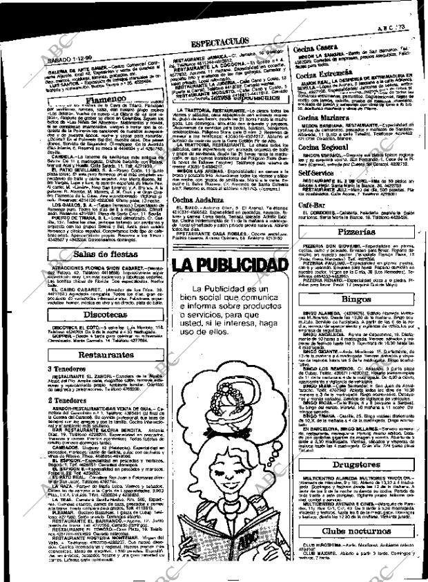 ABC SEVILLA 01-12-1990 página 73