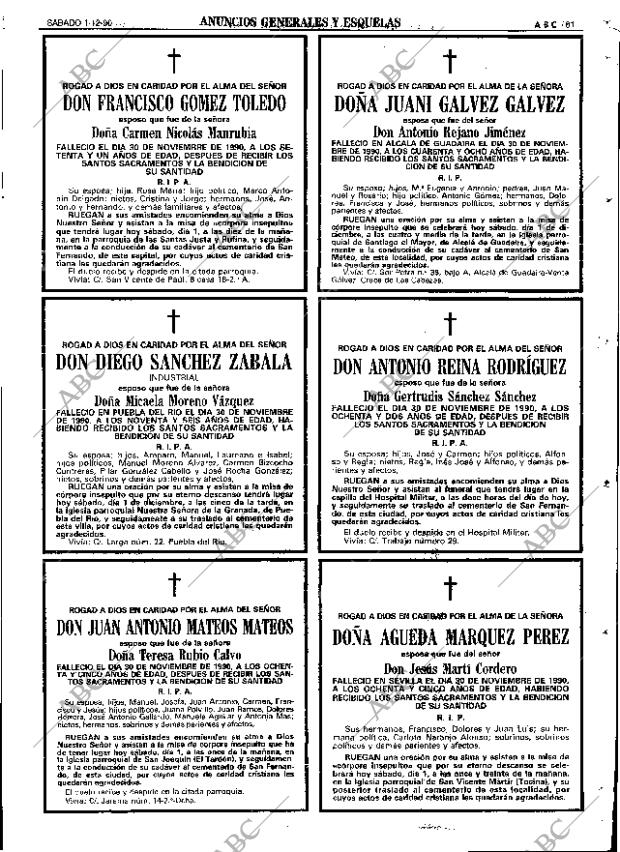 ABC SEVILLA 01-12-1990 página 81