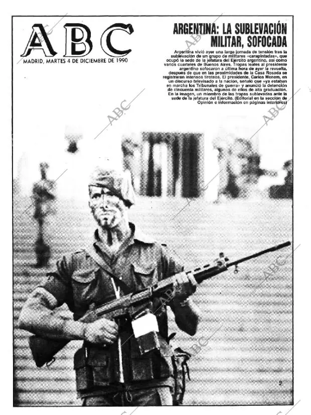 ABC MADRID 04-12-1990 página 1