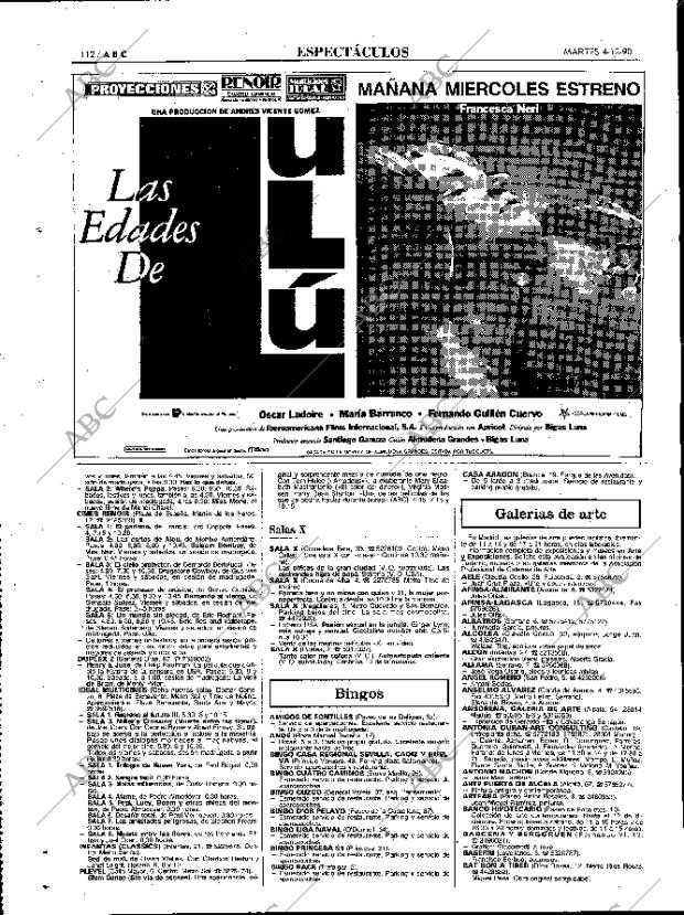 ABC MADRID 04-12-1990 página 112
