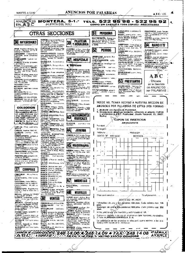 ABC MADRID 04-12-1990 página 135