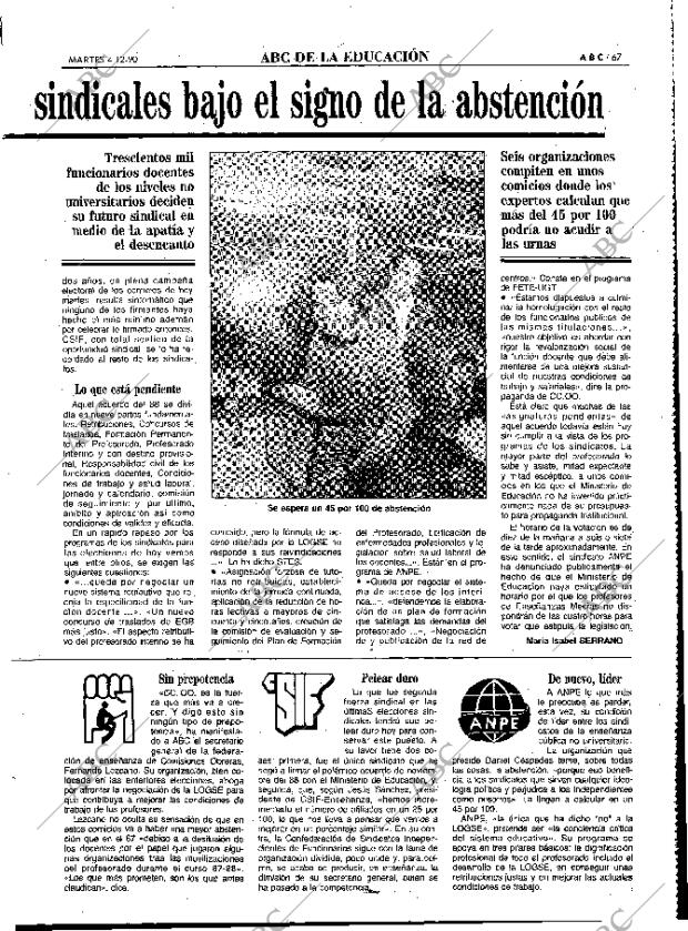 ABC MADRID 04-12-1990 página 67