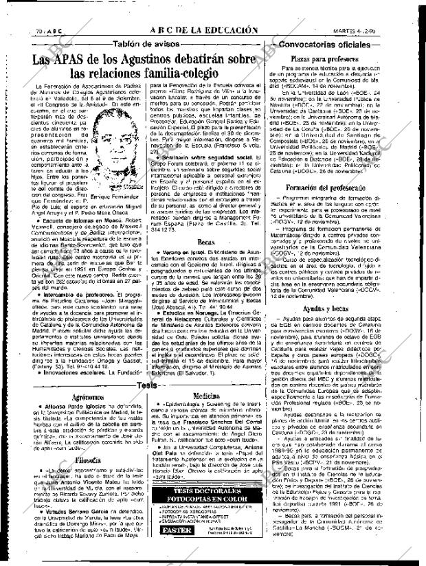 ABC MADRID 04-12-1990 página 70