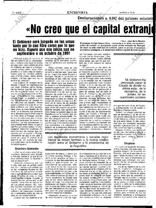 ABC MADRID 04-12-1990 página 72