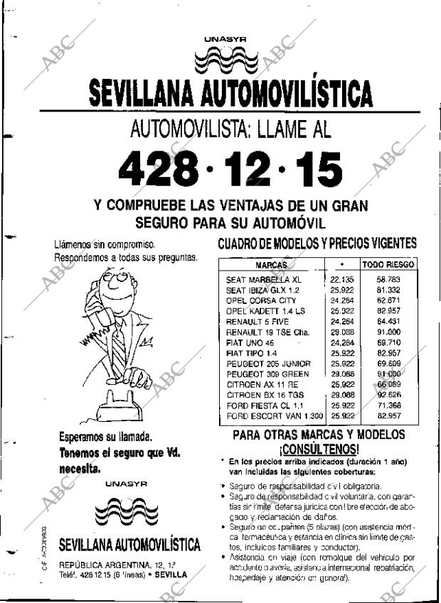 ABC SEVILLA 10-12-1990 página 128