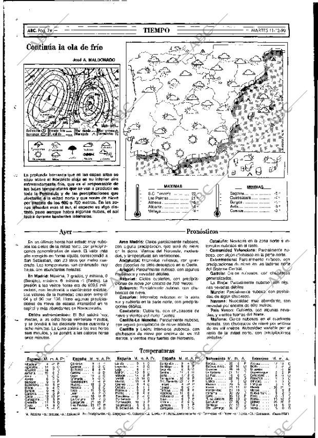 ABC MADRID 11-12-1990 página 74