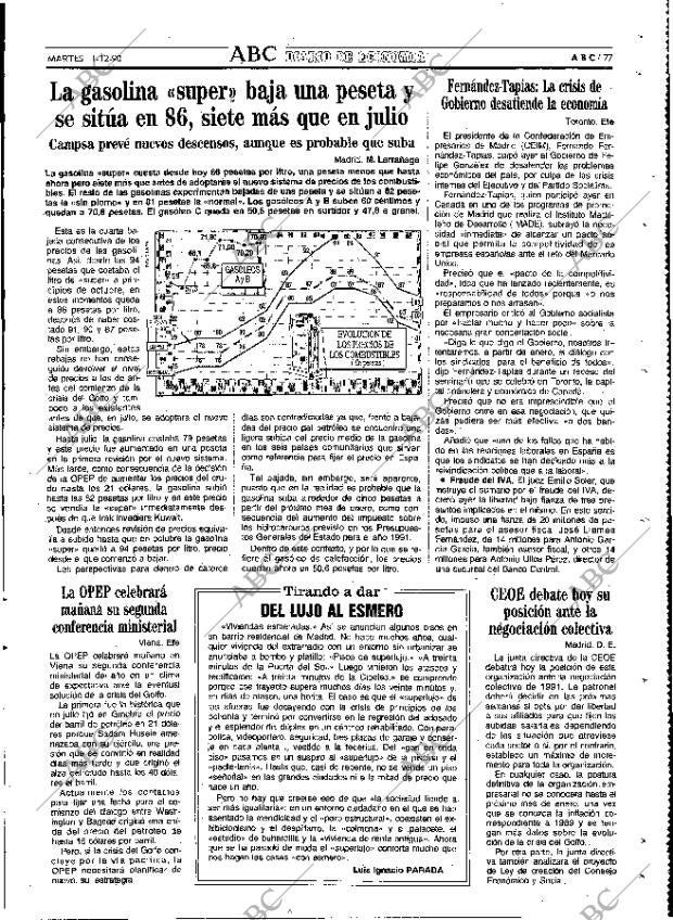 ABC MADRID 11-12-1990 página 77