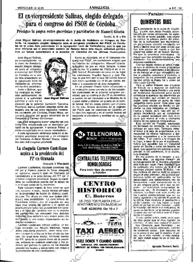 ABC SEVILLA 12-12-1990 página 35