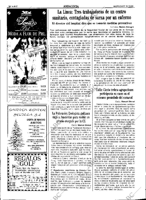 ABC SEVILLA 12-12-1990 página 38