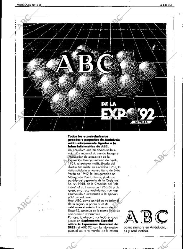 ABC SEVILLA 12-12-1990 página 57