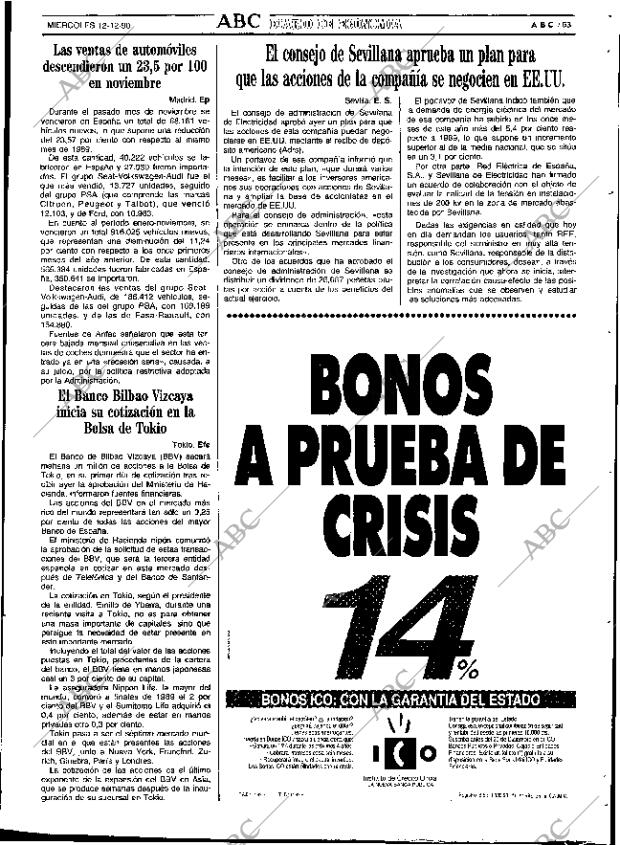 ABC SEVILLA 12-12-1990 página 63