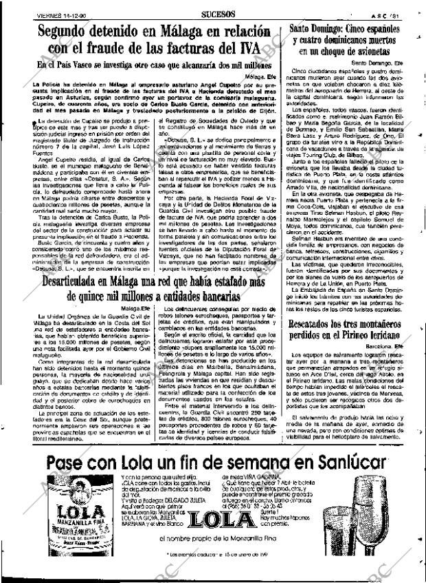 ABC SEVILLA 14-12-1990 página 81