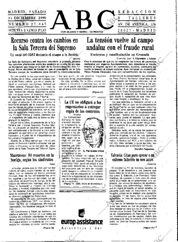 ABC MADRID 15-12-1990 página 21