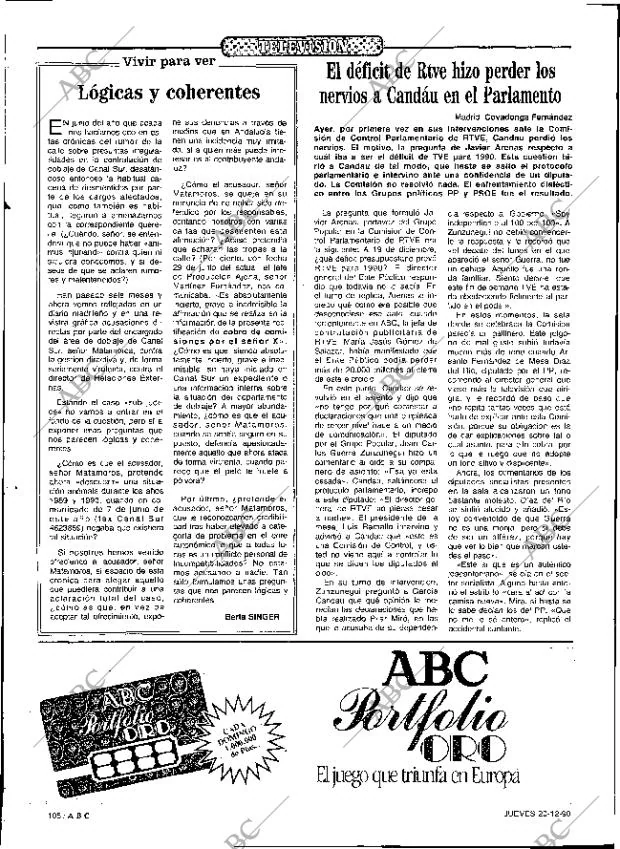 ABC SEVILLA 20-12-1990 página 108