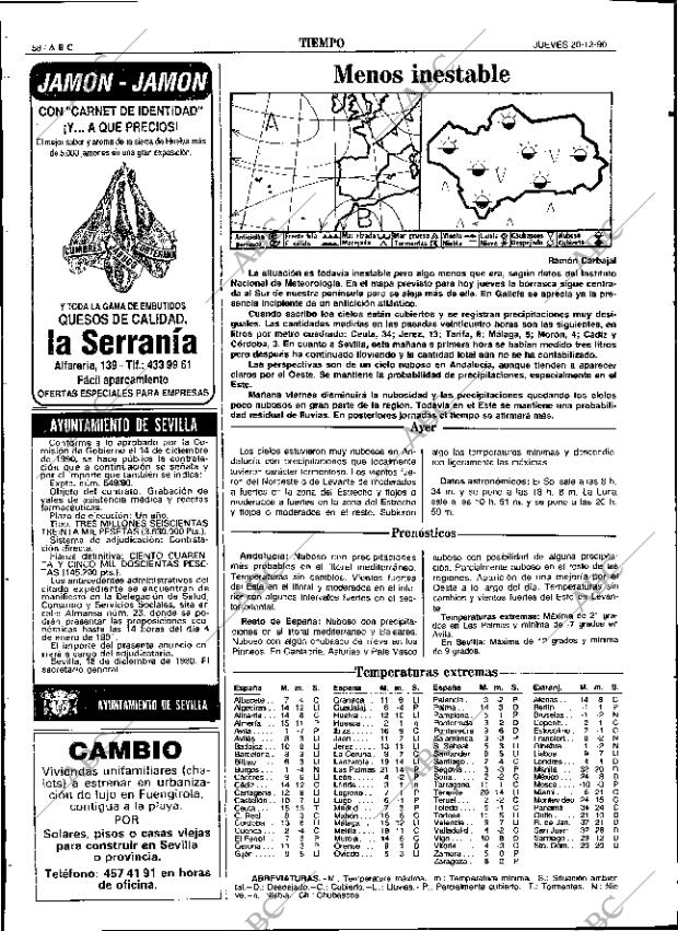 ABC SEVILLA 20-12-1990 página 58