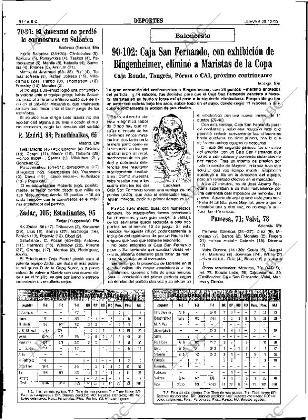 ABC SEVILLA 20-12-1990 página 84