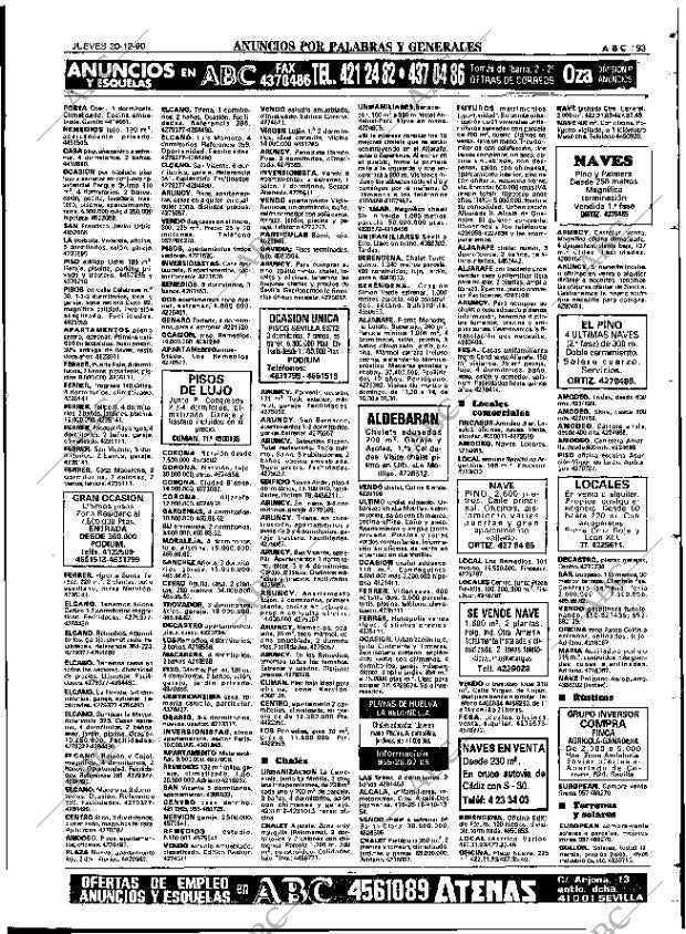 ABC SEVILLA 20-12-1990 página 93