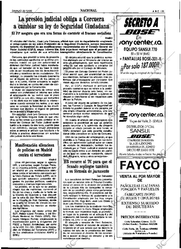 ABC SEVILLA 22-12-1990 página 25