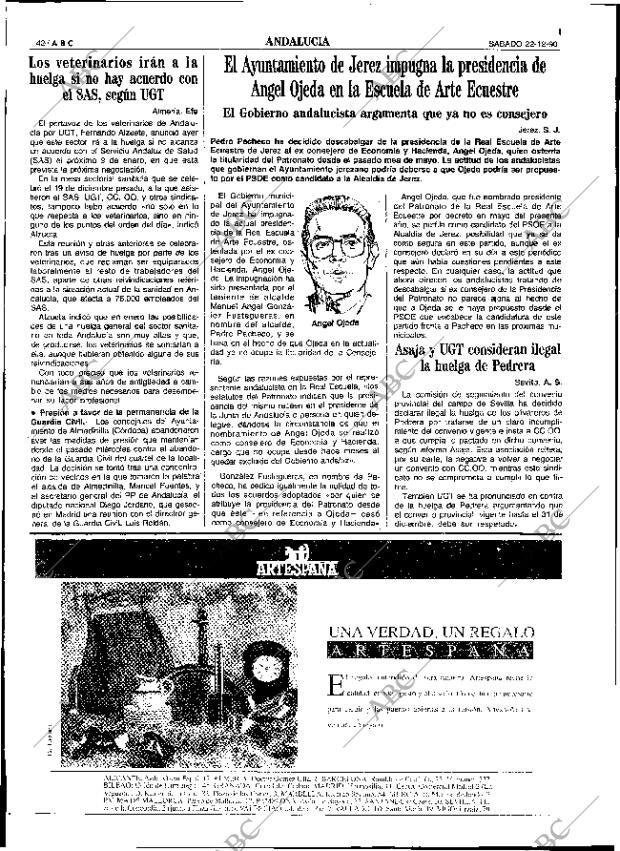 ABC SEVILLA 22-12-1990 página 42