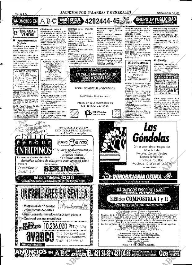 ABC SEVILLA 22-12-1990 página 82
