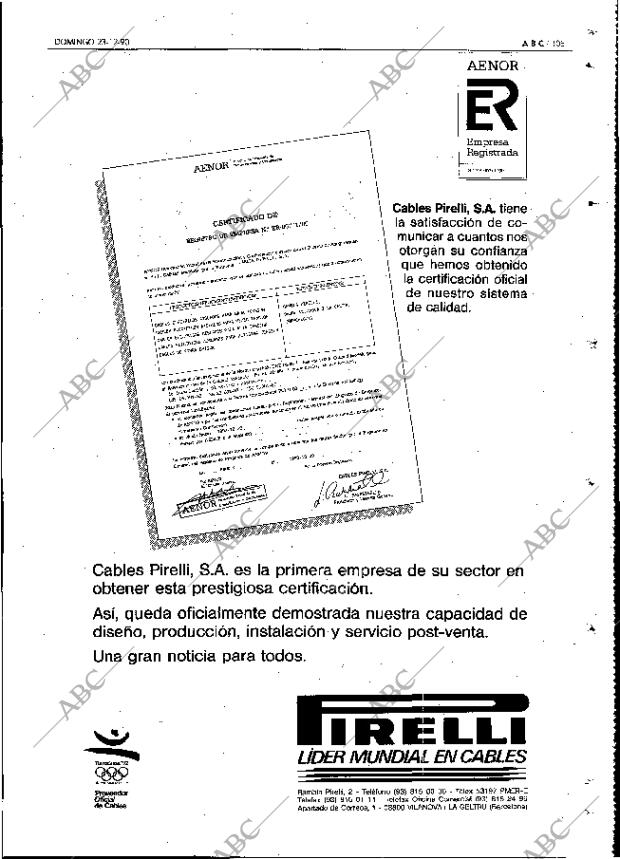 ABC MADRID 23-12-1990 página 105