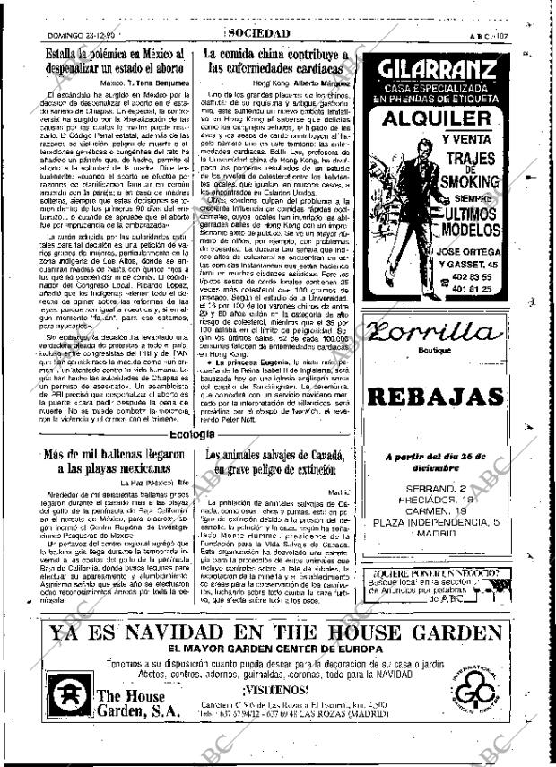 ABC MADRID 23-12-1990 página 107