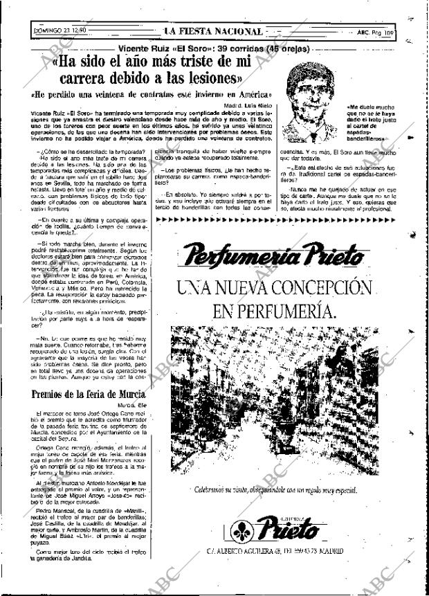 ABC MADRID 23-12-1990 página 109