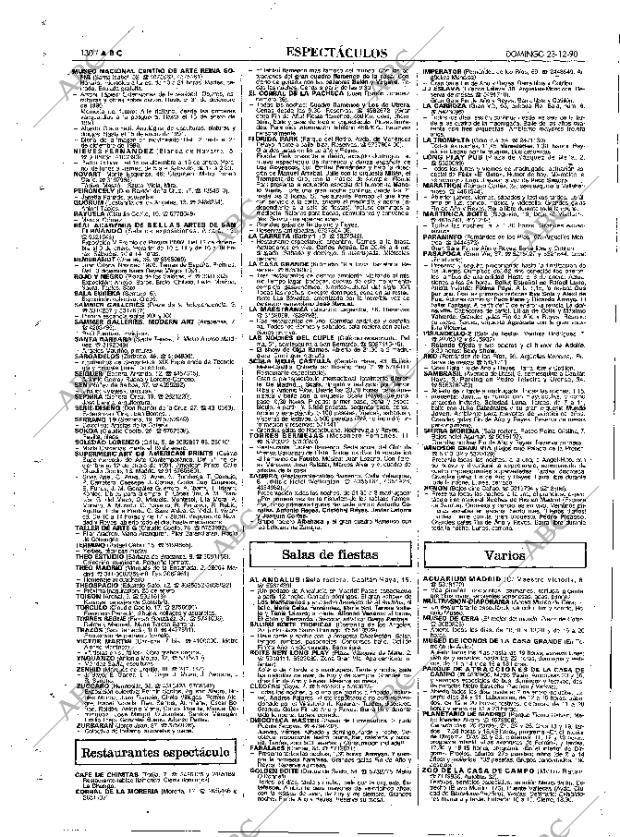 ABC MADRID 23-12-1990 página 130