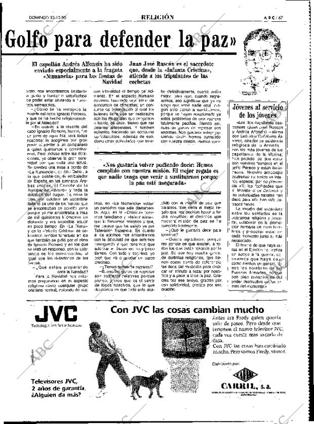 ABC MADRID 23-12-1990 página 67