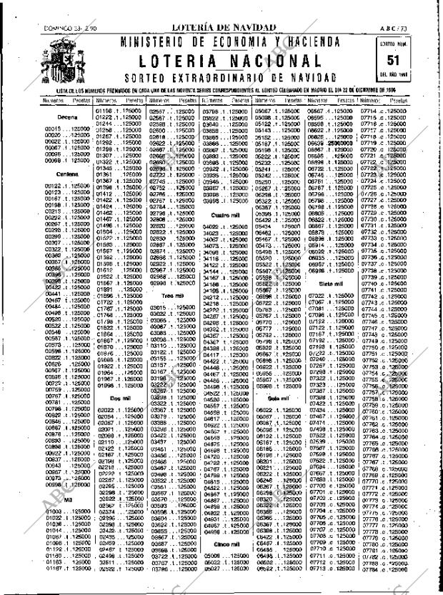 ABC MADRID 23-12-1990 página 73