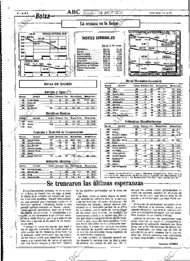 ABC MADRID 23-12-1990 página 90
