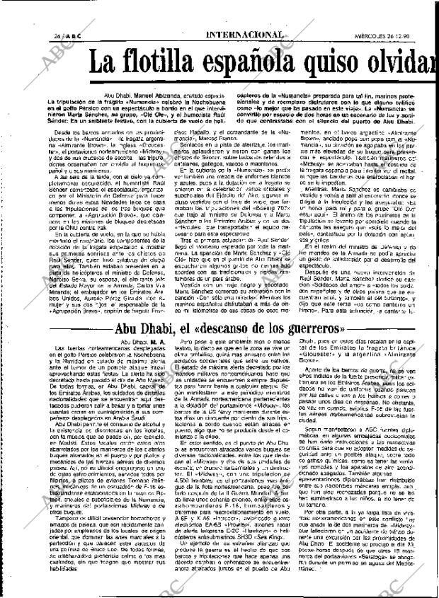 ABC MADRID 26-12-1990 página 26